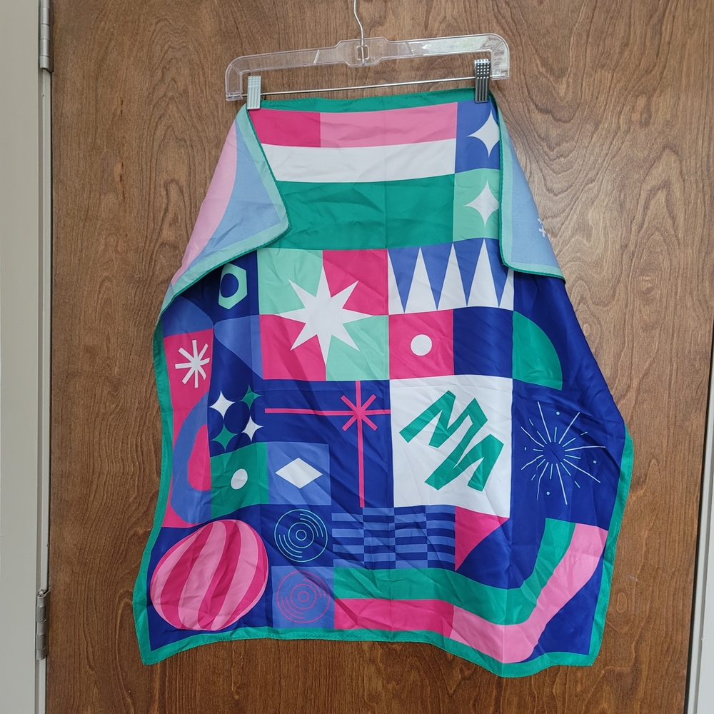 Colorful Geometric Patterned Quilt